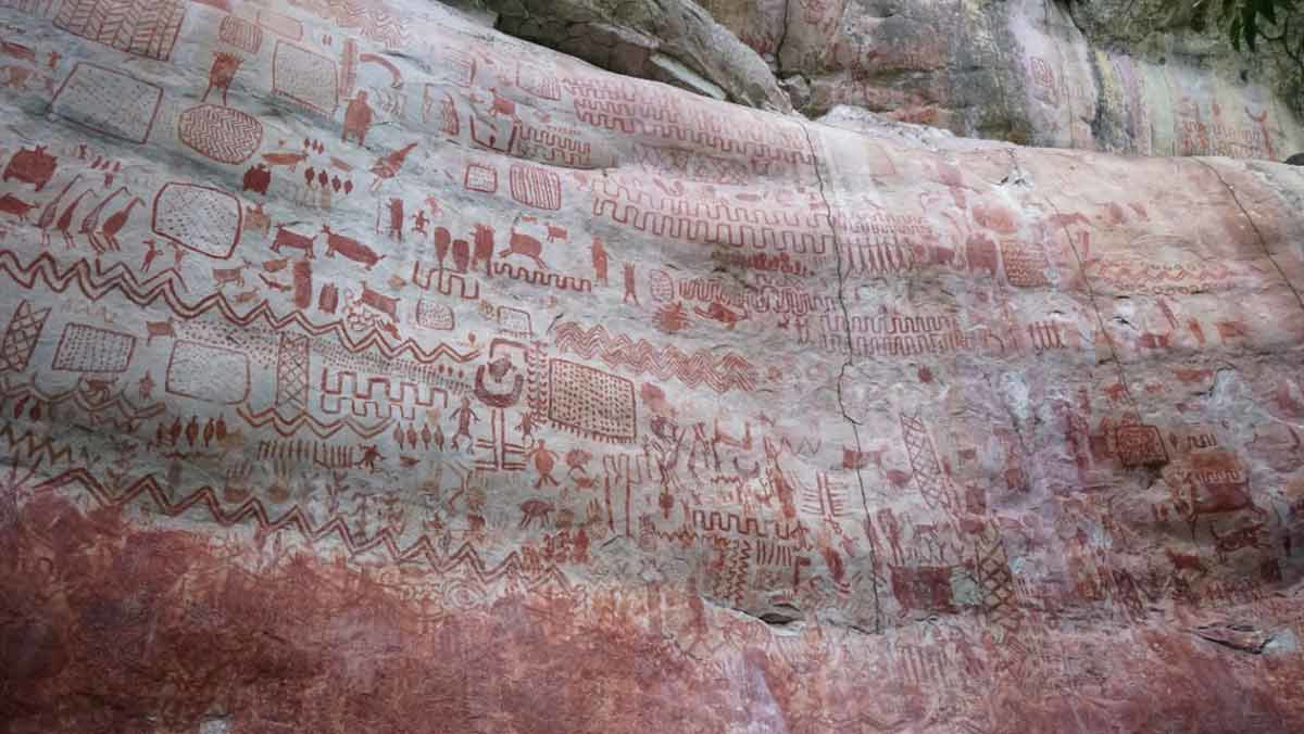 pictographs in serrania chiribiquete