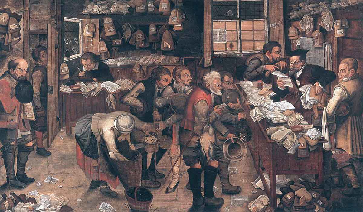 pieter brueghel younger village lawyer painting