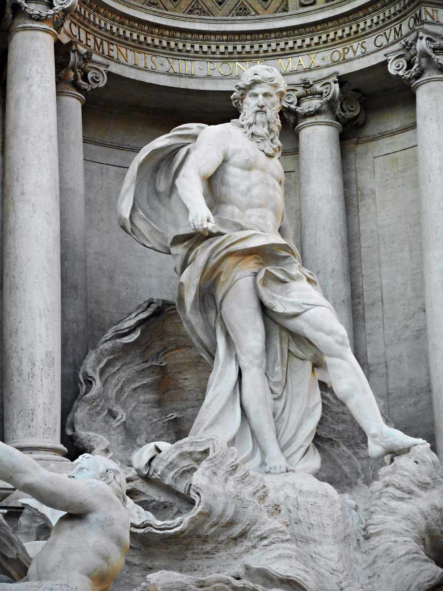 pietro bracci oceanus sculpture trevi fountain