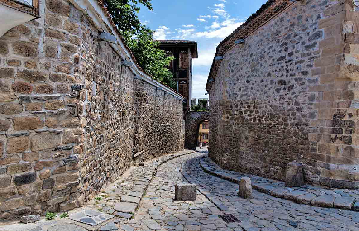 plovdiv medieval street