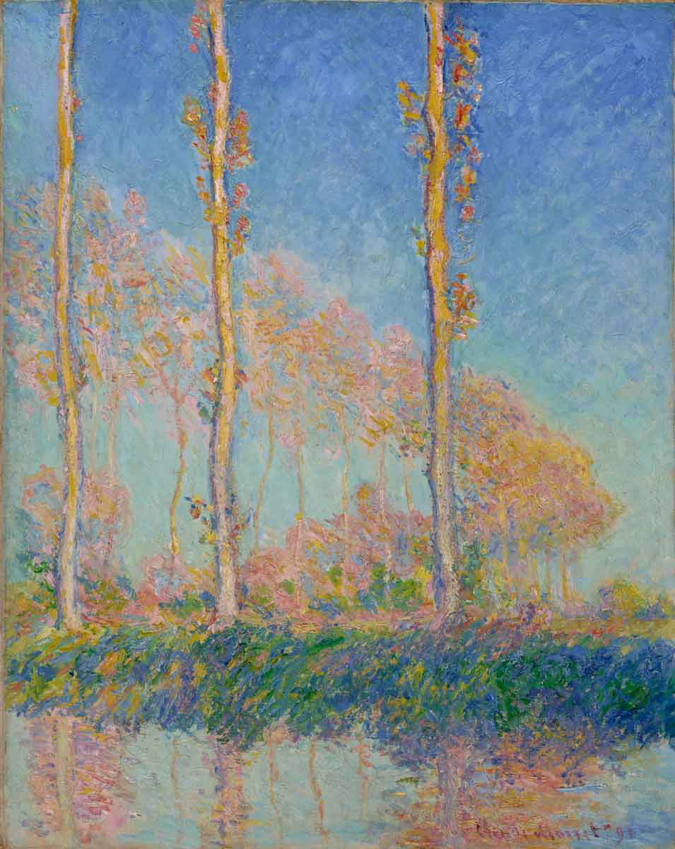poplars claude monet