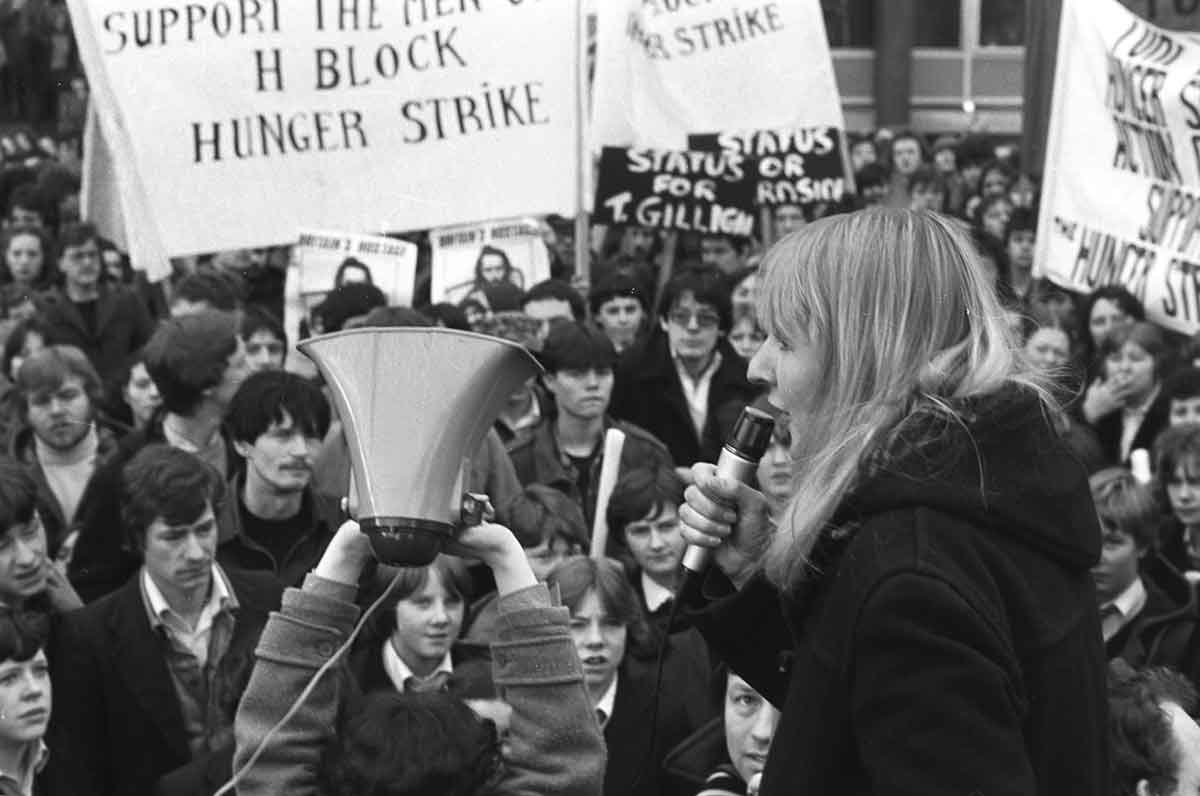 protest in dunville park the troubles
