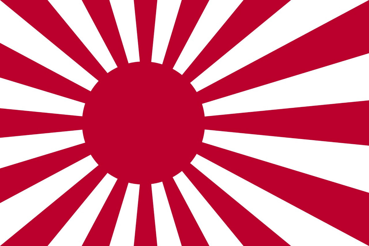 rising sun flag