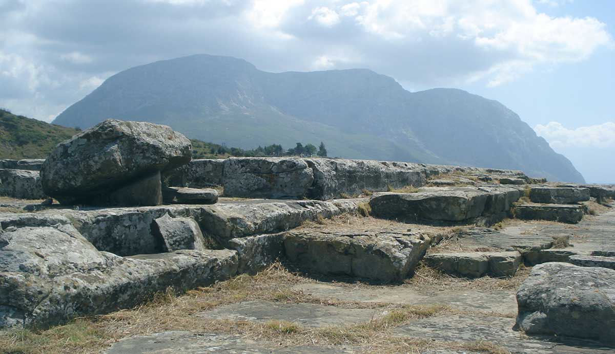 ruins of kalydon ancient greek federal state