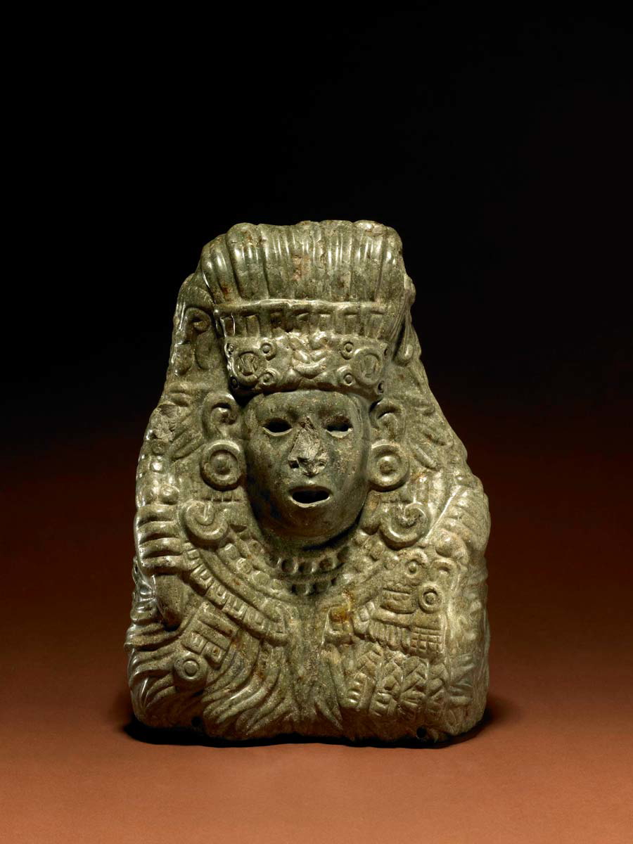 stone bust quetzalcoatl aztec