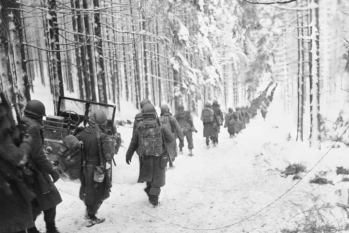 Soldiers during the Battle of the Bulge. Source: Hub Pages
