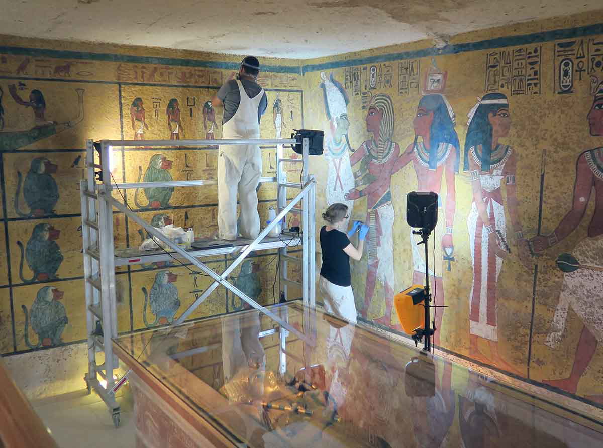 tut tomb restoration valley of the kings