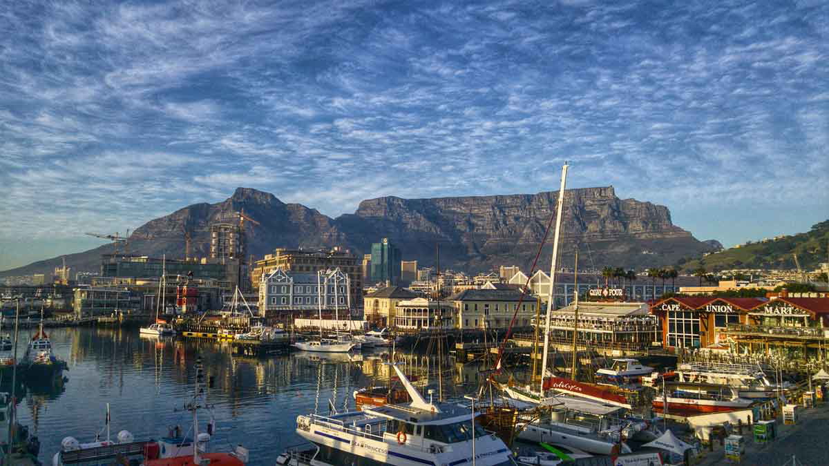 v and a waterfront