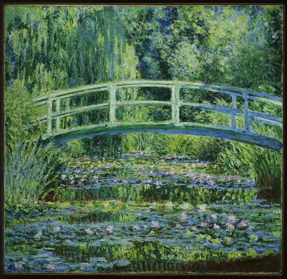 water lilies japanese bridge claude monet