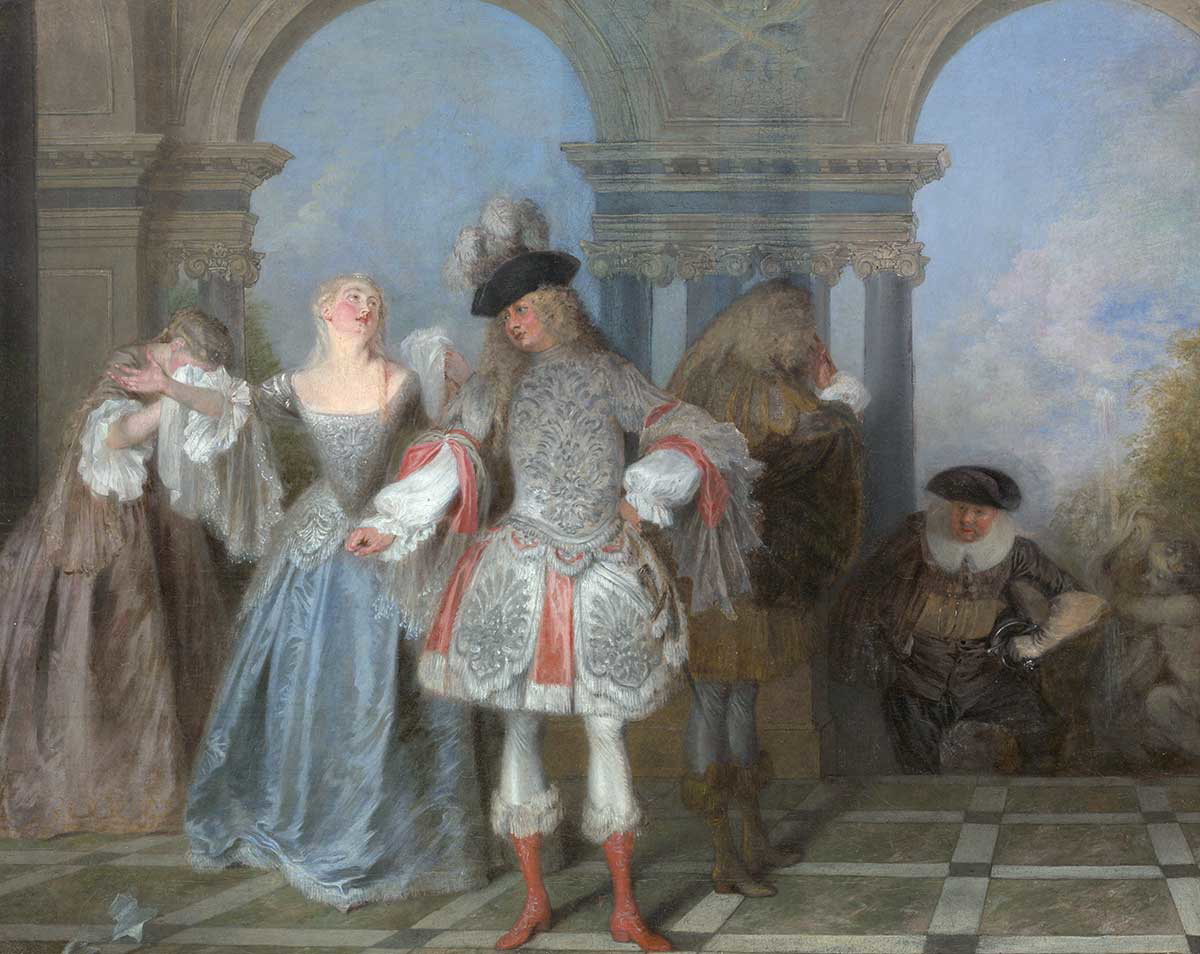 watteau actors comedie francaise