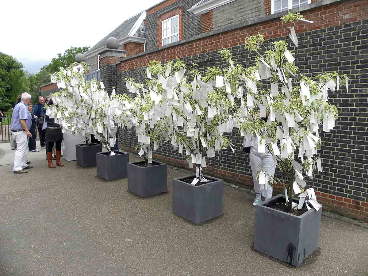 wish tree london yoko ono installation art