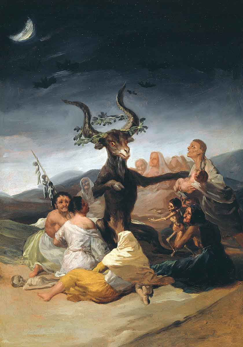 witches sabbath goya 1798