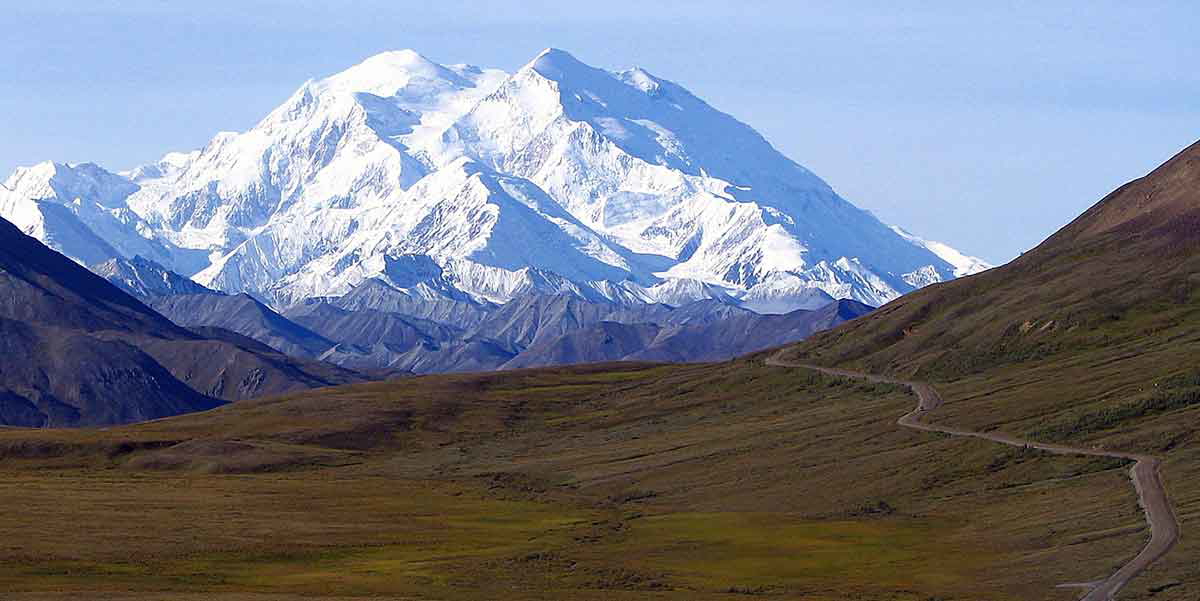 Mount McKinley and Denali National Park Road by Derek Ramsey, Source: Wikimedia Commons 