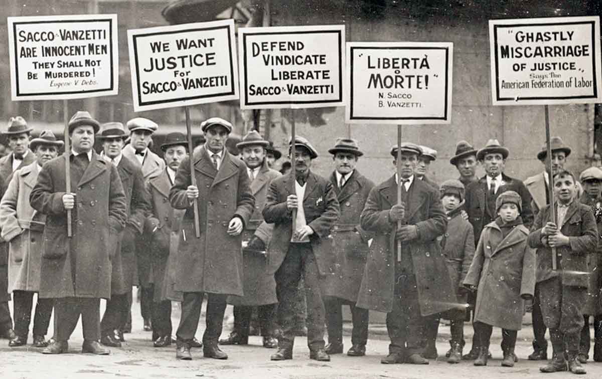 Sacco and Vanzetti Demonstration, March 1, 1925, Boston Public Library