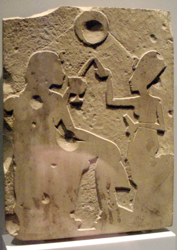 Unfinished-Stele-Nefertiti-Pouring-Wine-Akhenaten