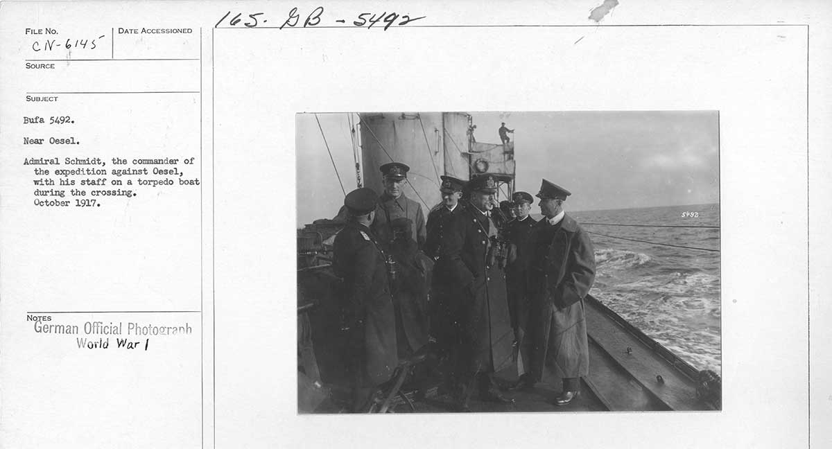 admiral schmidt on torpedo boat nara