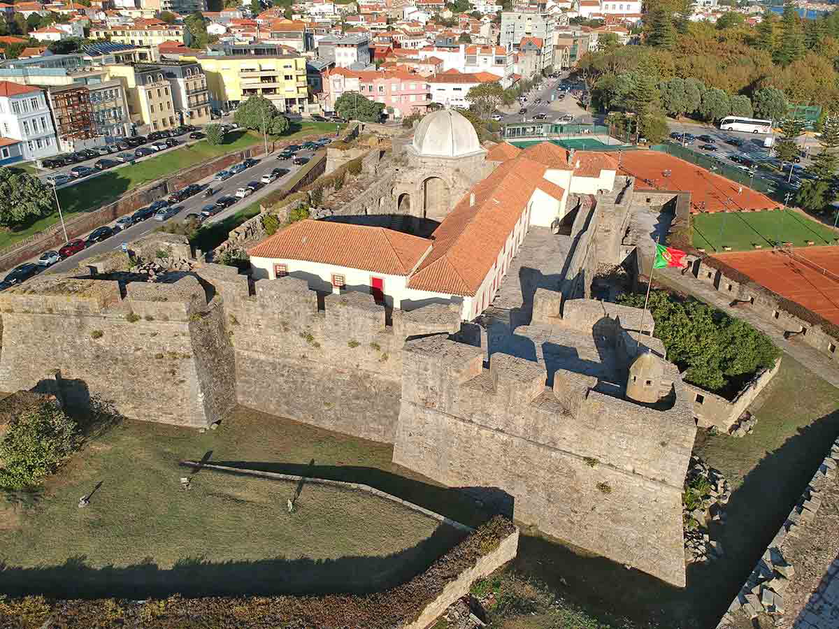 aerial fort sao joao baptista da foz