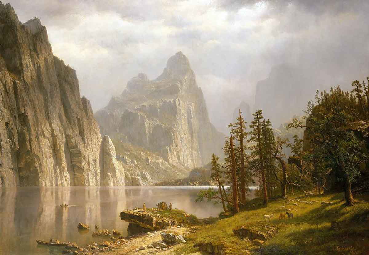 albert bierstadt merced river painting