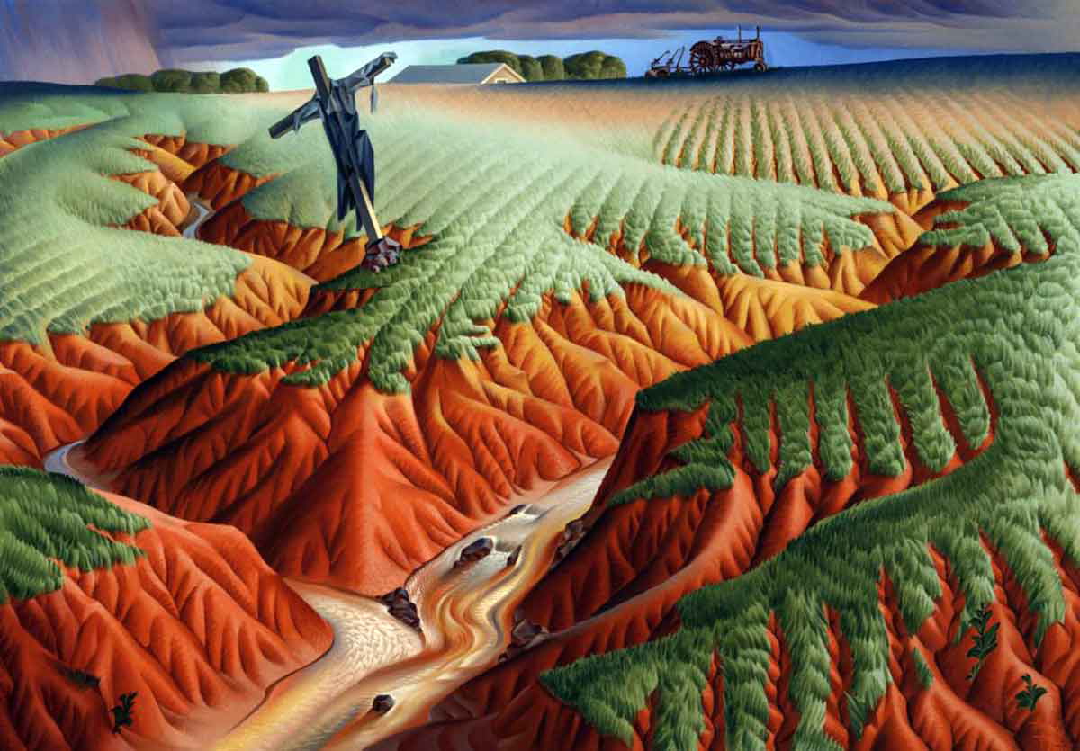 alexandre hogue crucified land painting