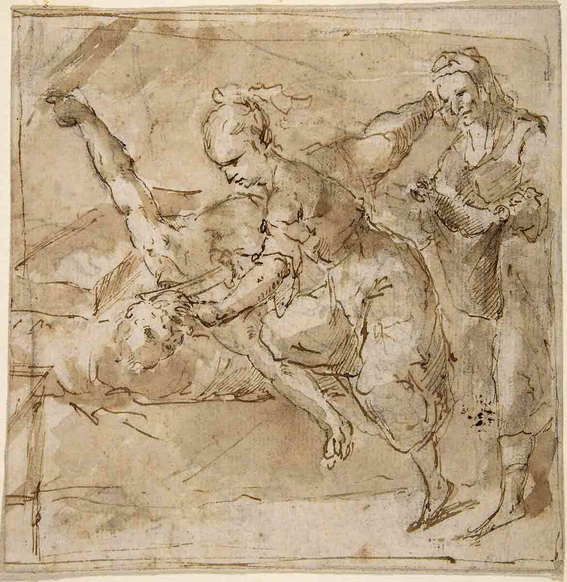anonymous judith slaying holofernes old woman servant