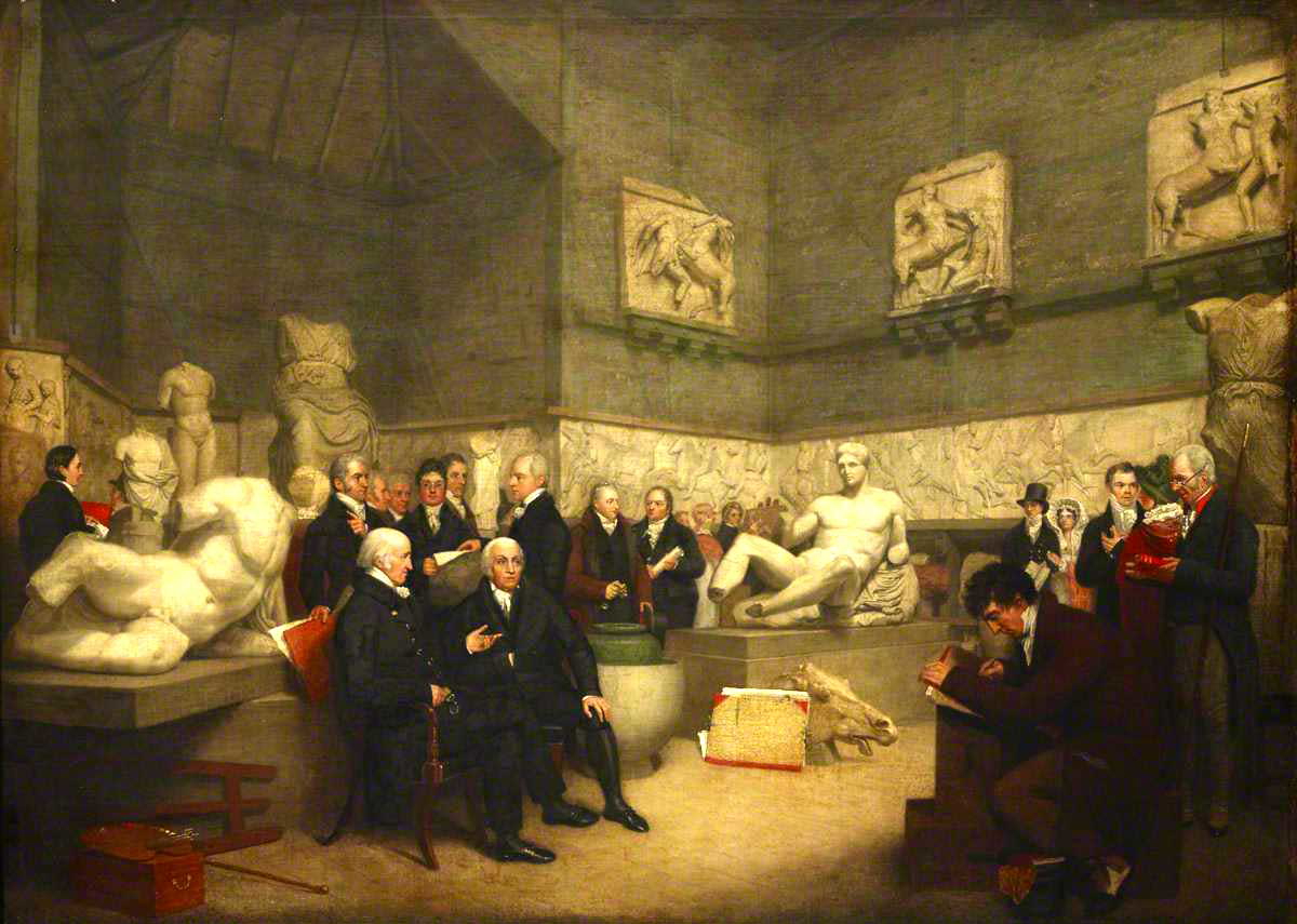 archibald archer temporary elgin marbles painting