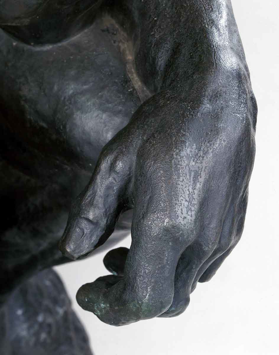 auguste rodin the thinker detail hand 1888 philadelphia