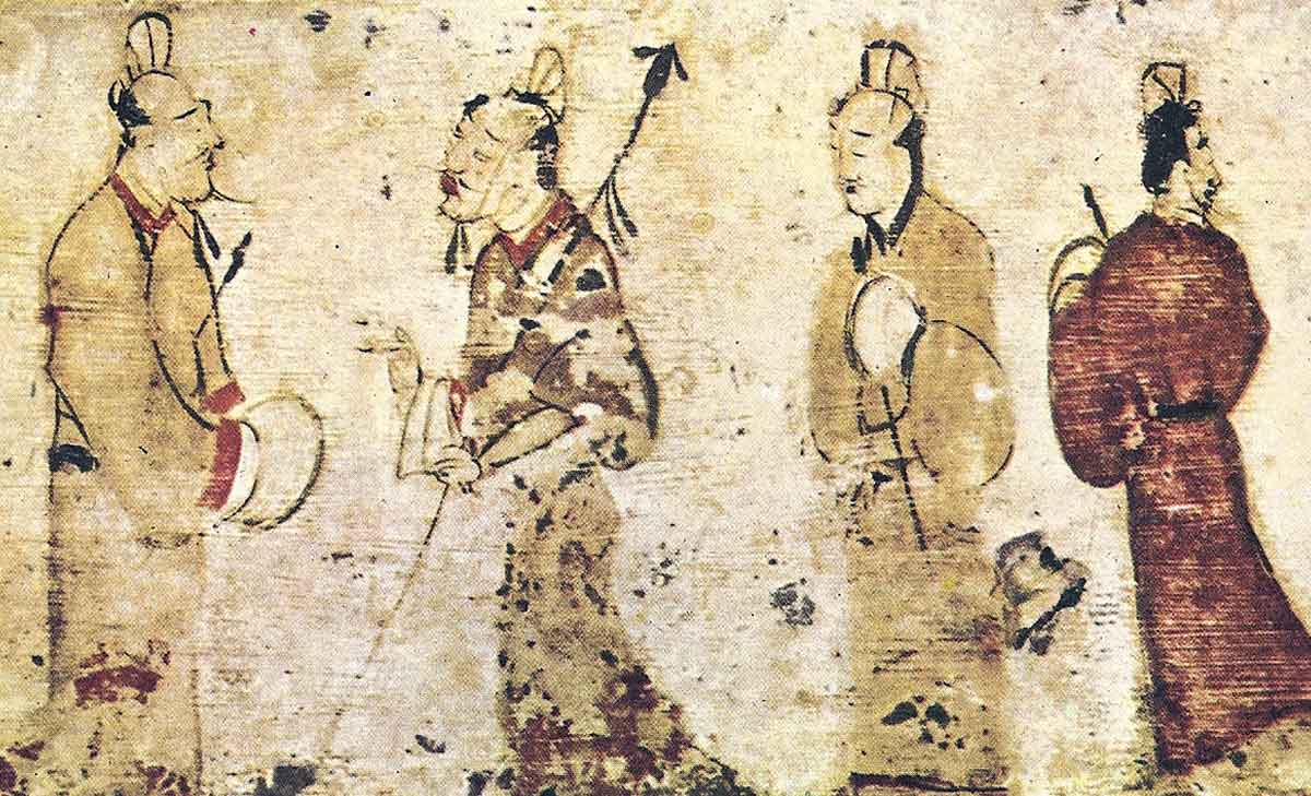 author unknown gentlemen in conversation painting