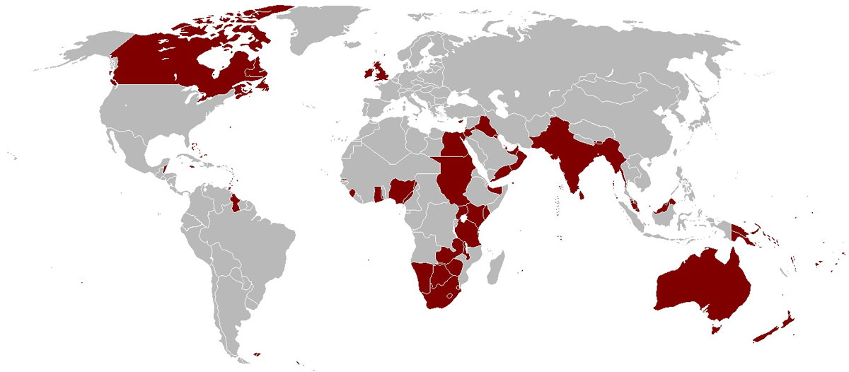 british empire map