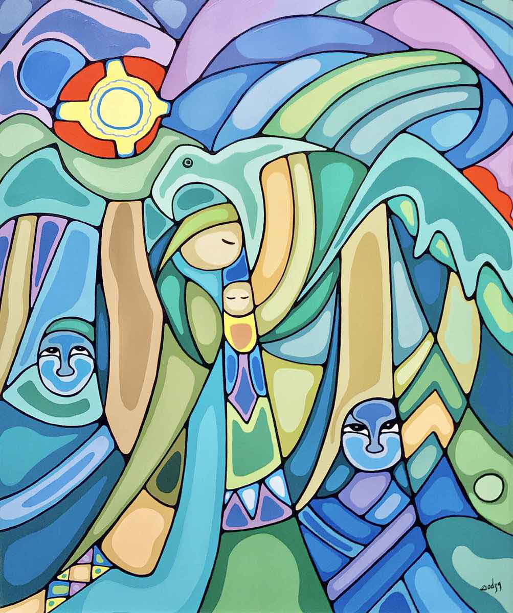 canopy of protection painting