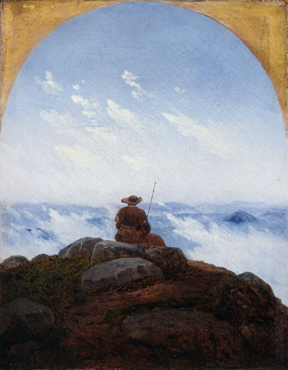 carus wanderer mountaintop pilgrim rest painting