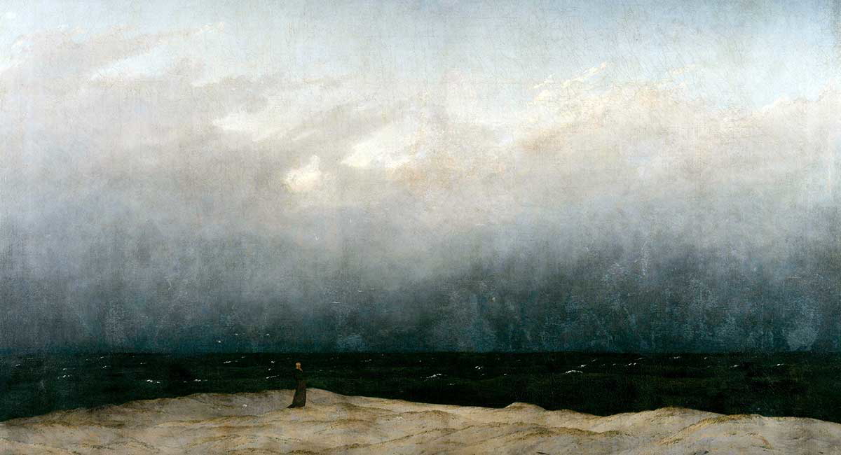 caspar david friedrich monk by sea painting