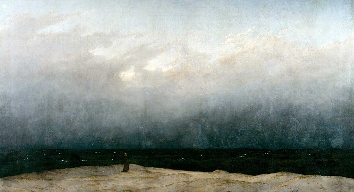 caspar david friedrich monk by sea painting