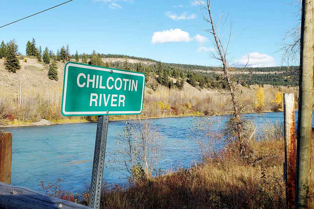 chilcotin river sign first nations