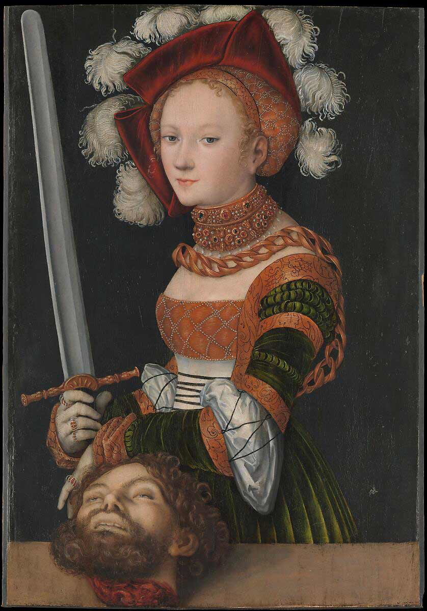cranach judith with head painting