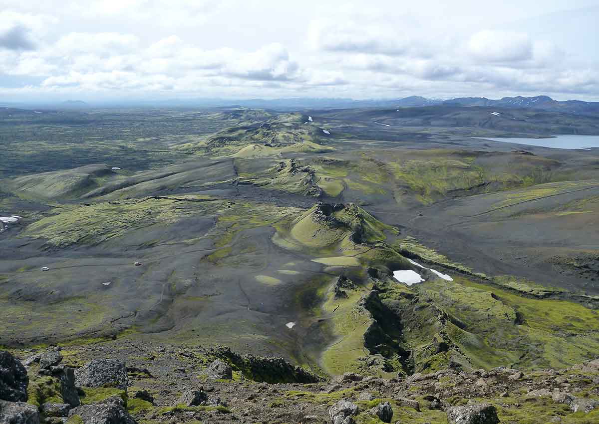 craters along laki fissure