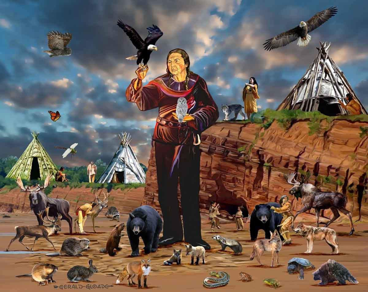 creation of kluskap artwork first nations