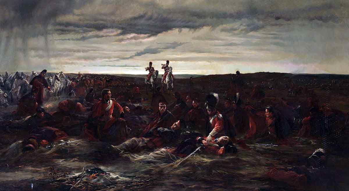 dawn of waterloo lady butler 1895