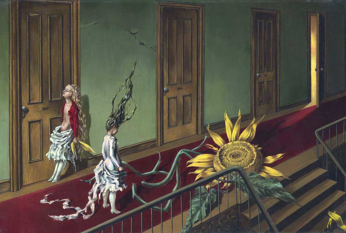 dorothea tanning eine kleine nachtmusik painting