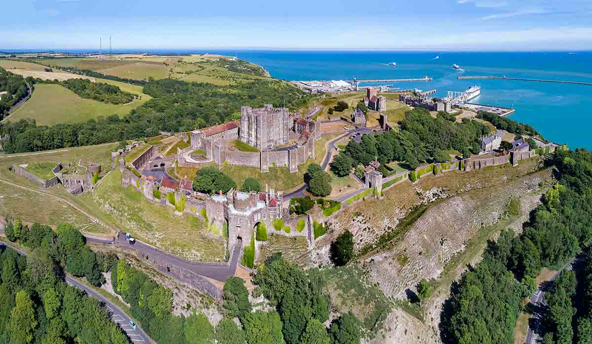 dover castle sea view