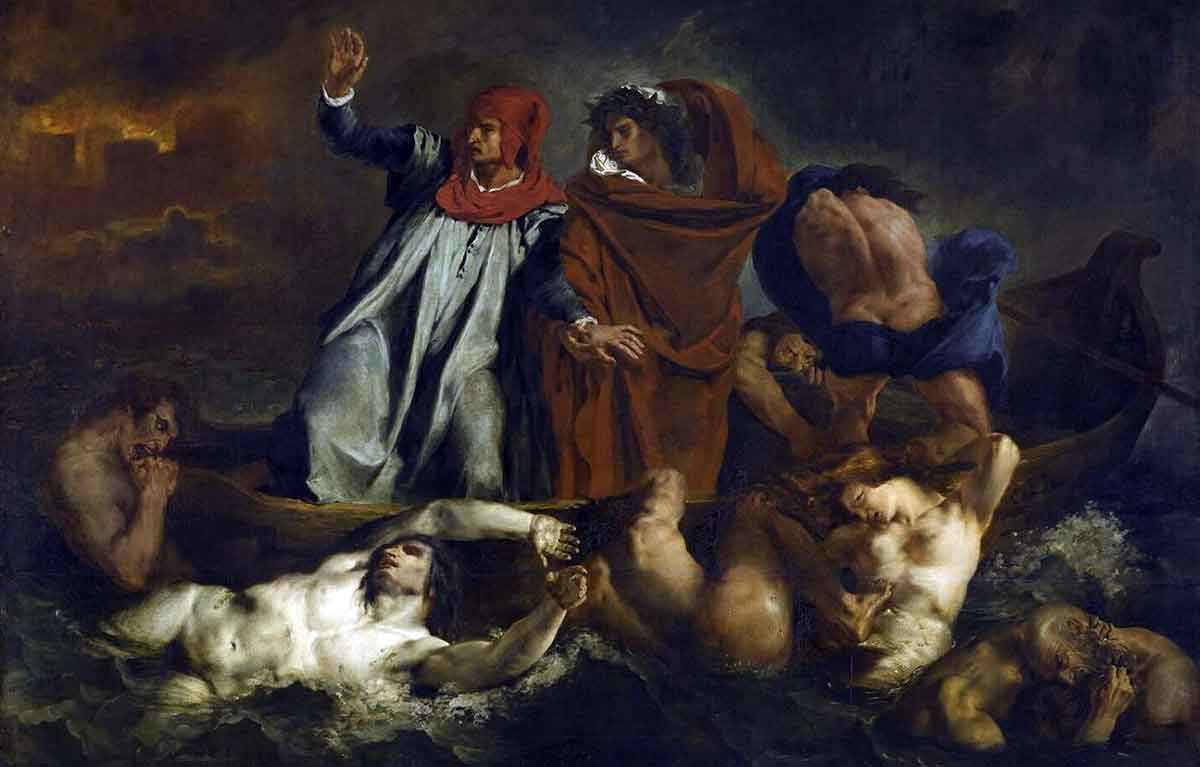 eugene delacroix barque of dante 1822 louvre