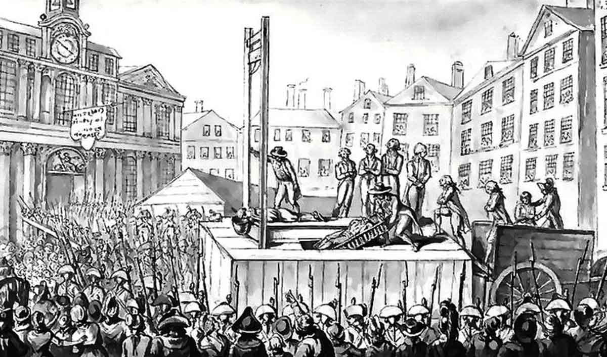 execution of 9 emigres