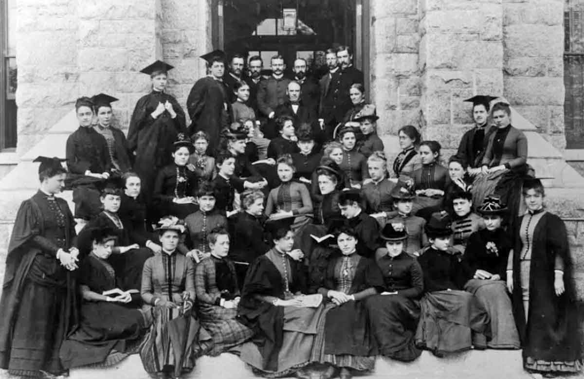 faculty student body bryn mawr college 1886 photo