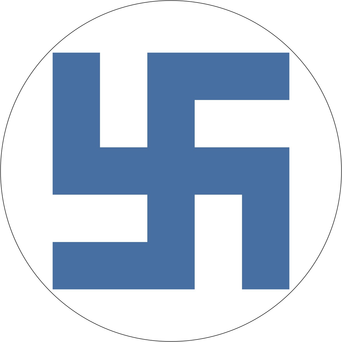 finnish swastika blue