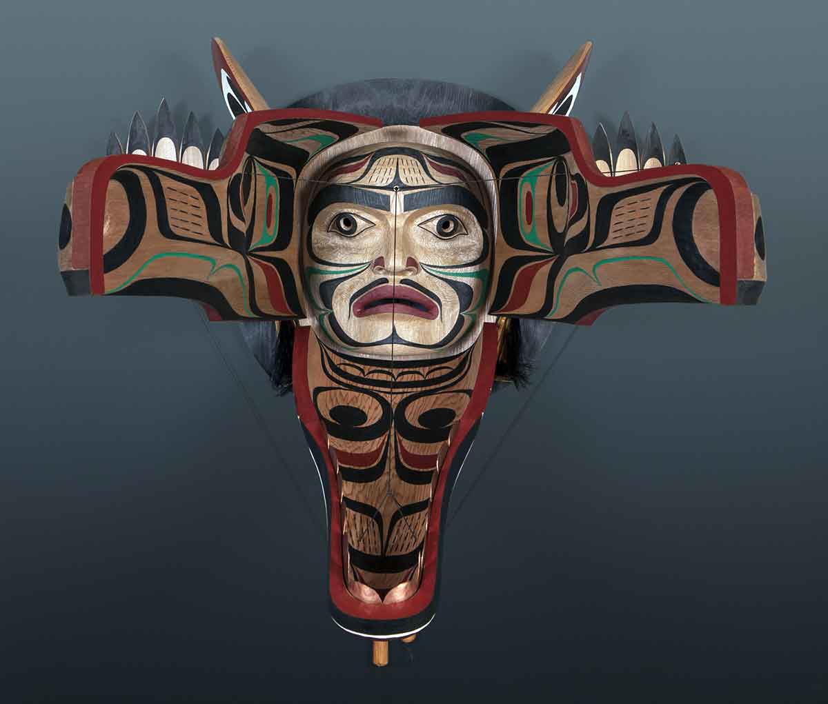 first nations red cedar bear mask