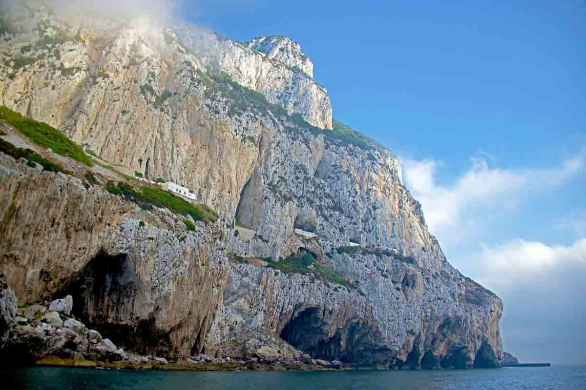 gibraltar caves sea