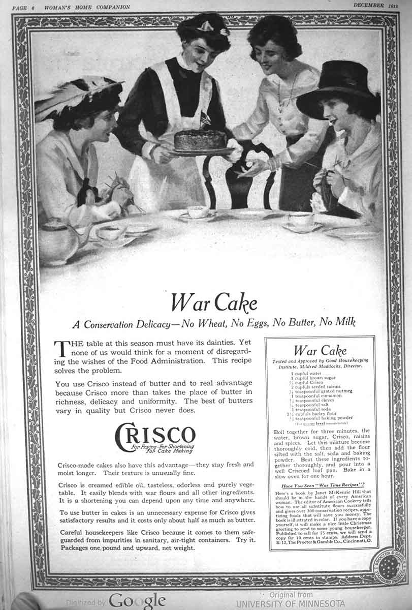 great depression cake womans companion magazine