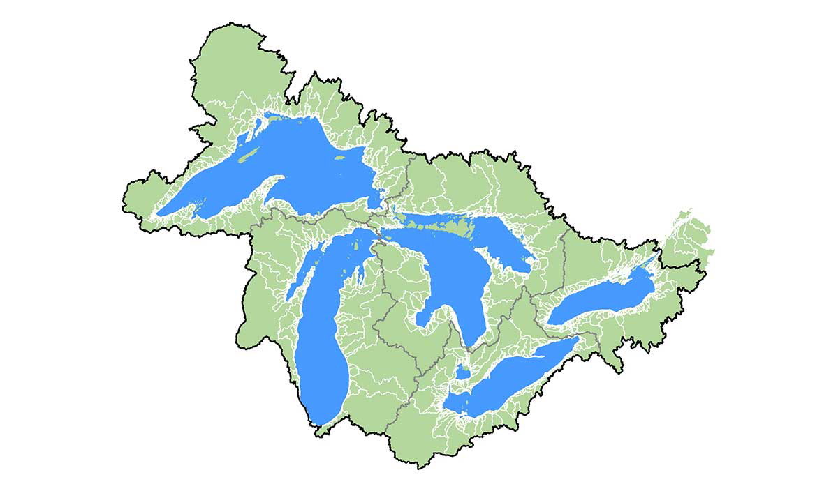 great lakes map