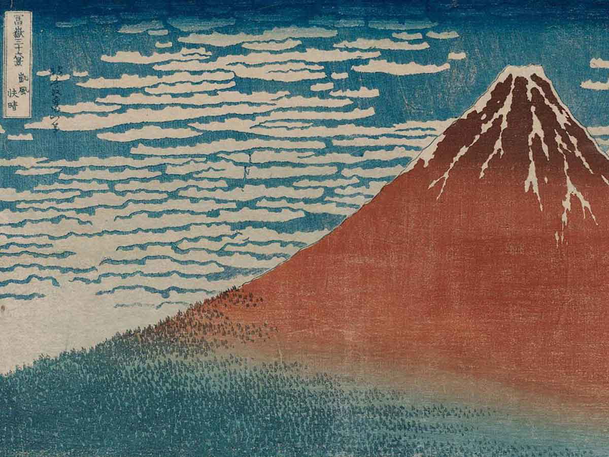 hokusai fine wind fuji