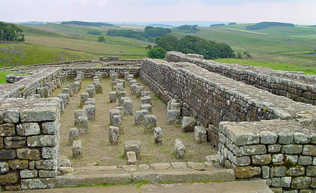 hypocaust vindolanda hadrians wall nothumberland