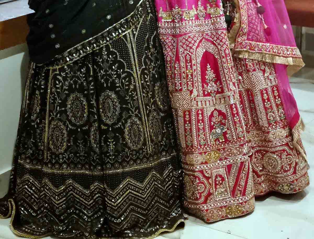 indian textiles saree detail